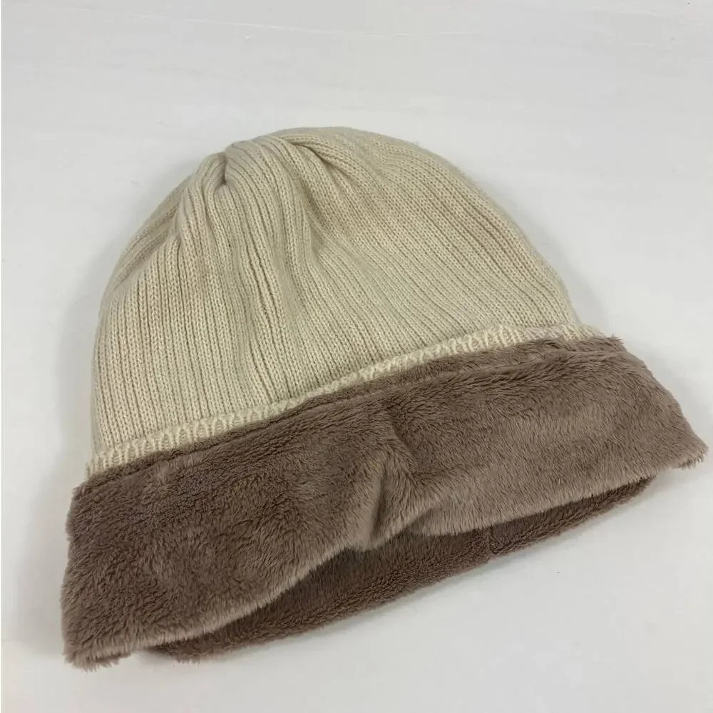 NWT Hat Attack Soft Lined ribbed knit beanie hat